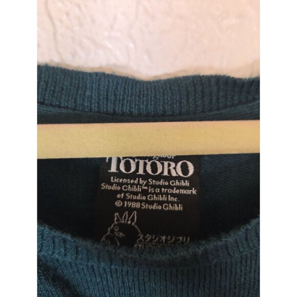 Her Universe Studio Ghibli My Neighbor Totoro Sweater Womens XL Green Anime - Picture 2 of 4